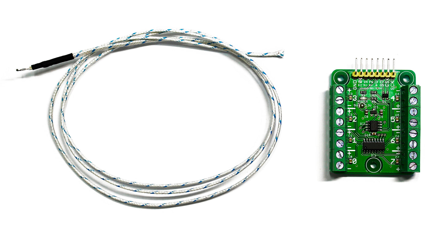 Octo K-Type Thermocouple Breakout Board MAX31855 (-200°C to +1350°C)