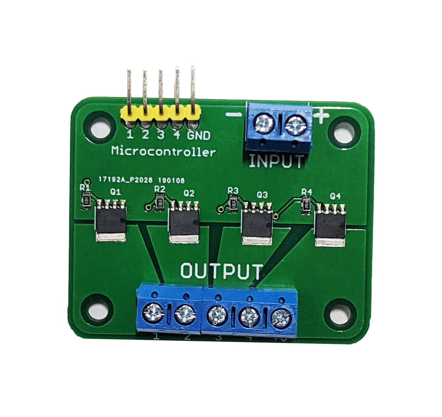 Quad/Tri MOSFET Breakout 30V 15A Low Resistance, High Power, PWM Support