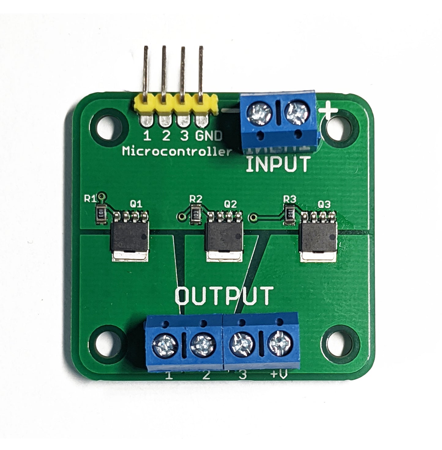 Quad/Tri MOSFET Breakout 30V 15A Low Resistance, High Power, PWM Support