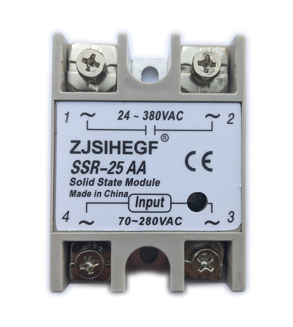 Solid State Relay Module (SSR-25AA) 70-240VAC Input 25A Load – Whizoo ...