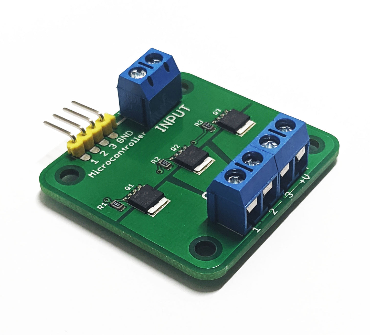 Quad/Tri MOSFET Breakout 30V 15A Low Resistance, High Power, PWM Support